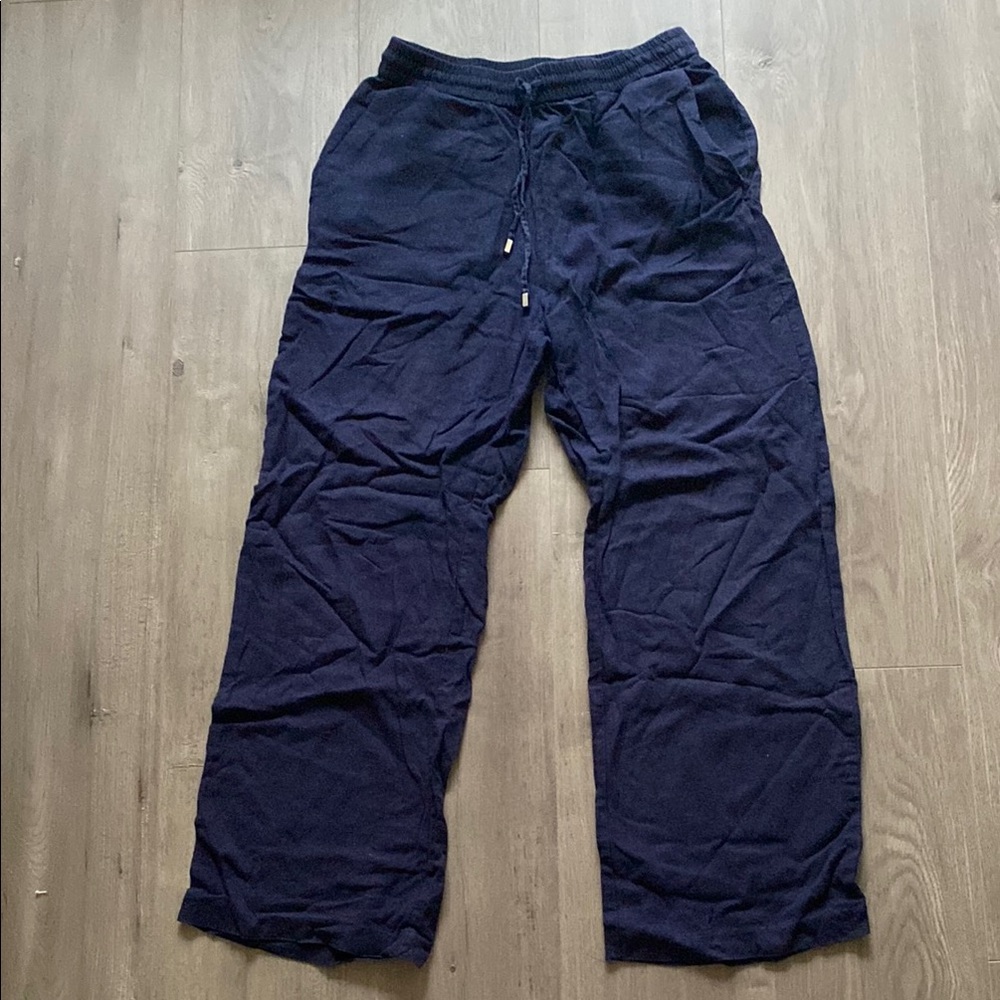 Zara Blue Sweatpants with Elastic Waistband and Soft Fabric